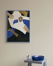 Wall Of Art Hanna Peterson Blue Armchair