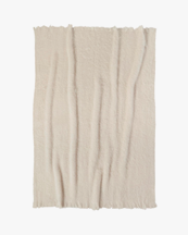 Layered Artisania Mohair Blanket Beige