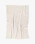 Layered Artisania Mohair Blanket Ecru