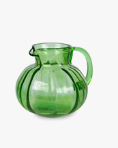 HK Living Emerald Glass Jug Olive Green