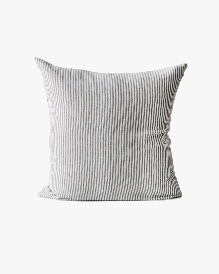 Tell Me More Cushion Cover Linen Grey/white
