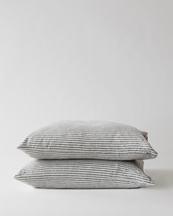 Tell Me More Cushion Cover Linen Grey/white