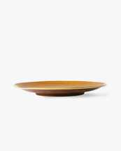 HK Living Kyoto Ceramics Japanese Dinner Plate Brown