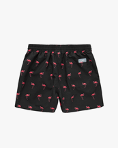 Oas Company Swim Shorts Black Flamingo
