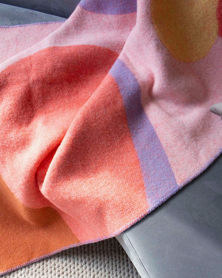 Layered Wool Blanket Flower Field Vallgatan 12