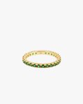 Izabel Display Colorful Ring Slim Green Gold