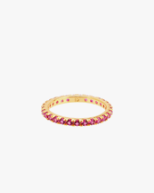 Izabel Display Colorful Ring Slim Pink Gold