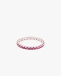 Izabel Display Colorful Ring Slim Pink Silver