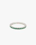 Izabel Display Colorful Ring Slim Green Silver