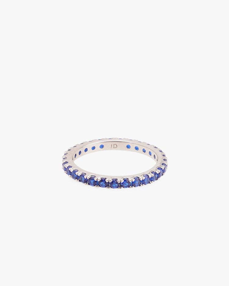 Izabel Display Colorful Ring Slim Blue Silver