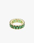 Izabel Display Colorful Ring Chunky Green Gold