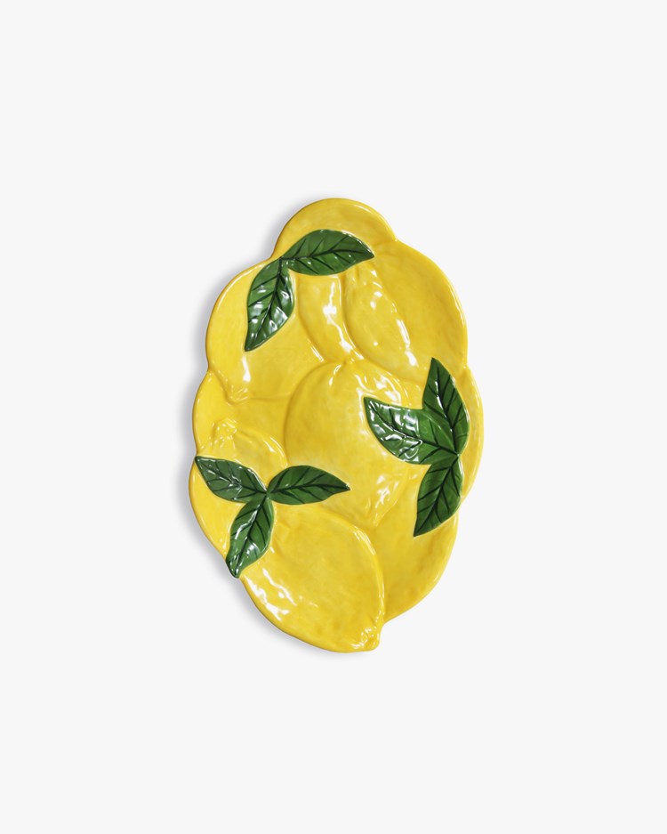 &Klevering Plate Lemon Multicolor