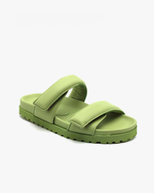 Gia Borghini Double Strap Sandals Acid Green