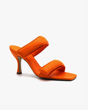 Gia Borghini Two Strap Sandals Flash Orange