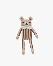 Main Sauvage Teddy Knit Toy Nut Striped