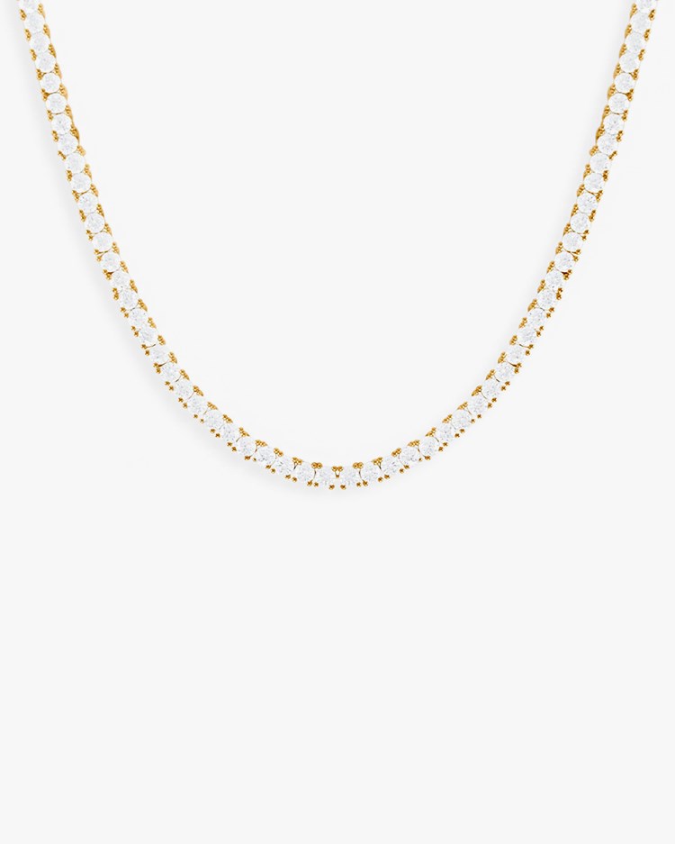 Muli Collection Tennis Necklace Gold