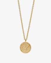 Tom Wood Coin Pendant Necklace Gold
