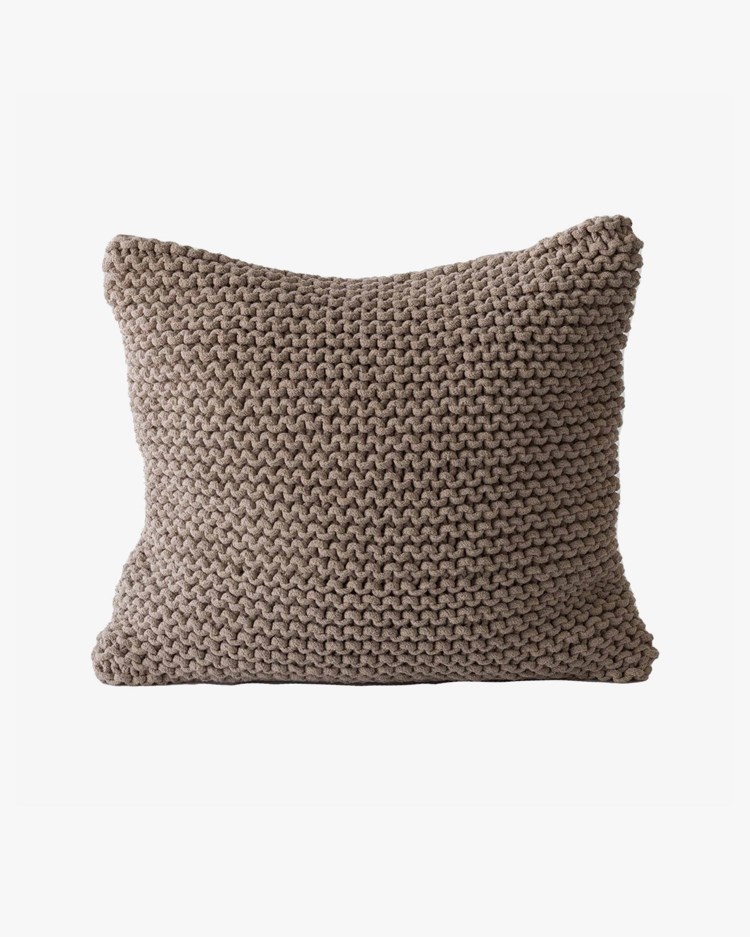 Tell Me More Rope Cushion Cover Chestnut