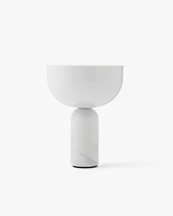 New Works Kizu Portable Table Lamp White Marble
