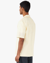 Sunspel Camp Collar Shirt Lemon
