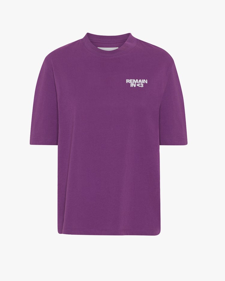Remain Emery Print T-Shirt Grape Kiss Comb