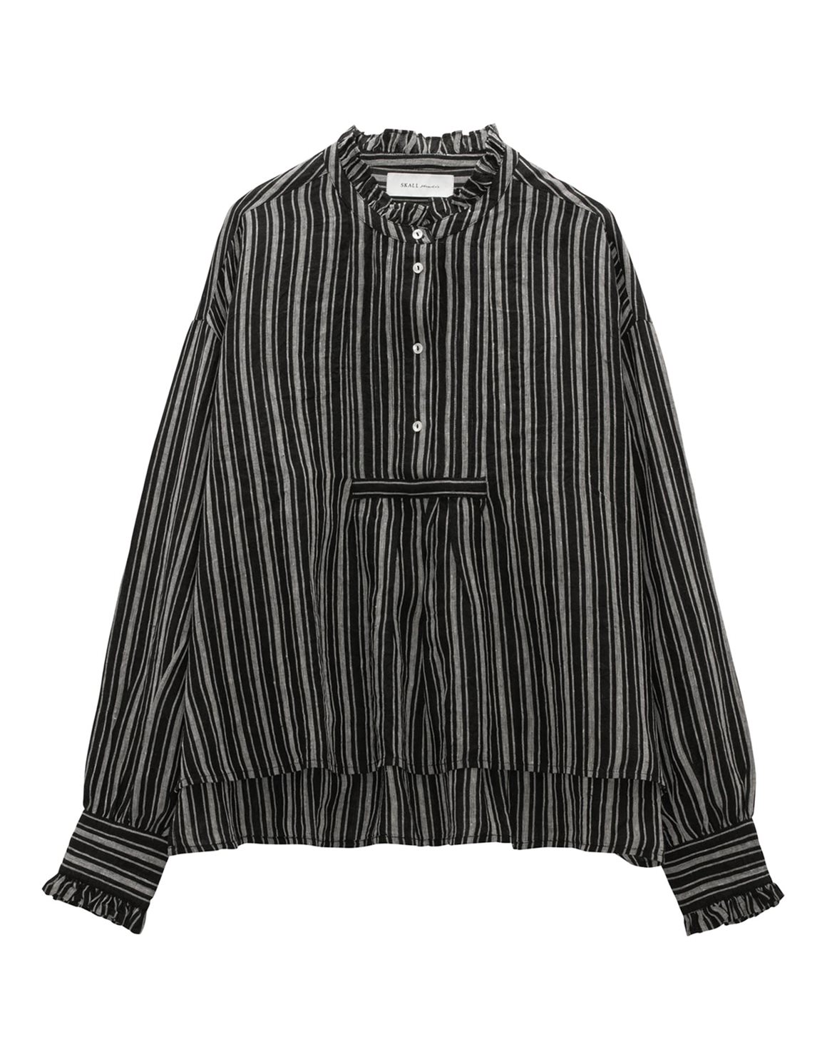 Vallgatan 12 - Skall Studio Florian Shirt Black/Grey Stripe