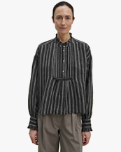 Skall Studio Florian Shirt Black/Grey Stripe