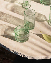 Ferm Living Oli Water Glass Low Recycled Clear