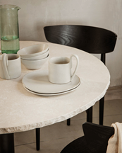 Ferm Living Mineral Dining Table Bianco Curia