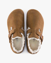 Birkenstock London Suede Shearling Tea