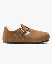 Birkenstock London Suede Shearling Tea