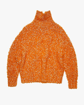 Acne Studios Oversized Turtleneck Sweater Orange