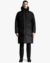 Norse Projects Long Down Jacket Black