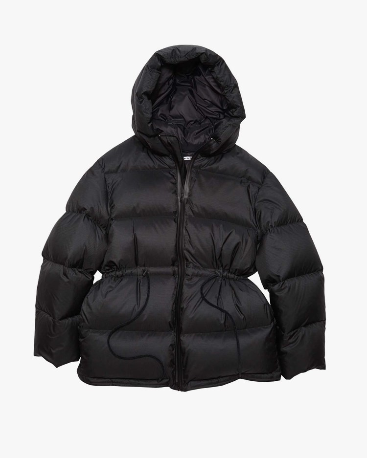 Acne Studios Hooded Puffer Coat Black