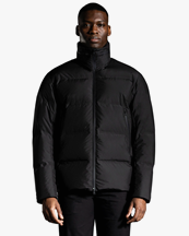 Norse Projects Stand Collar Short Down Jacket Black