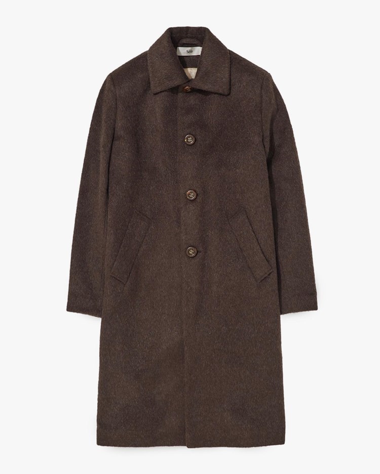 Séfr Esco Coat Brown Mohair