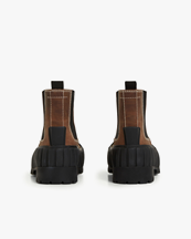 Mm6 Maison Margiela Chunky Ankle Boots Dark Brown