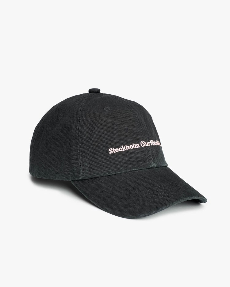 Stockholm Surfboard Club Pac Cap Washed Black/Pink