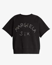 Mm6 Maison Margiela Studded Jersey Sweater Black