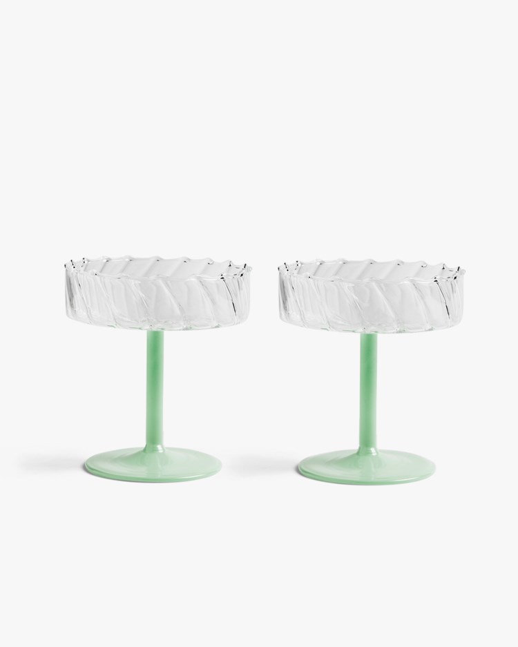 &Klevering Coupe Twirl Set Of 2 Mint
