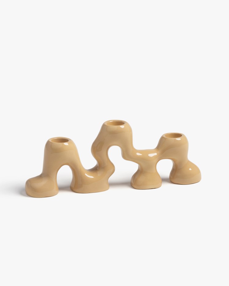 &Klevering Onda Candle Holder Beige