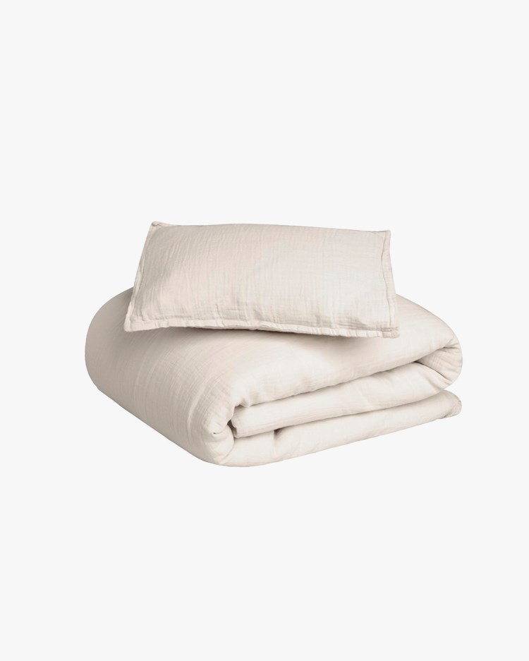 Garbo & Friends Muslin Bedset Junior Eggshell