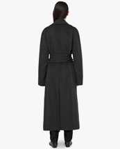 Toteme Robe Coat Dark Grey Melange