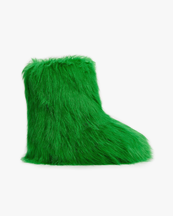 Stand Studio Ryder Faux Fur Boots Bright Green