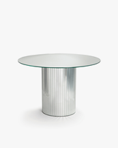 &Klevering Mirror Table Silver