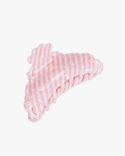 Pico Elly Hair Claw Baby Pink/White Stripe
