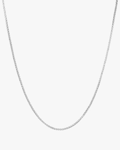 Tom Wood Square Chain Necklace Silver