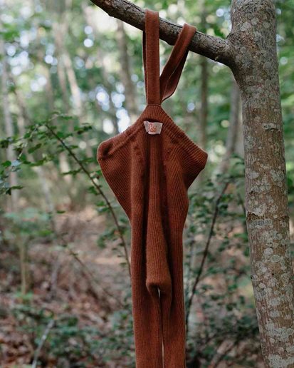 Silly Silas Footed Tights Cinnamon