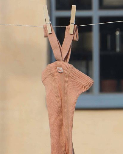 Silly Silas Footless Tights Light Brown Rose
