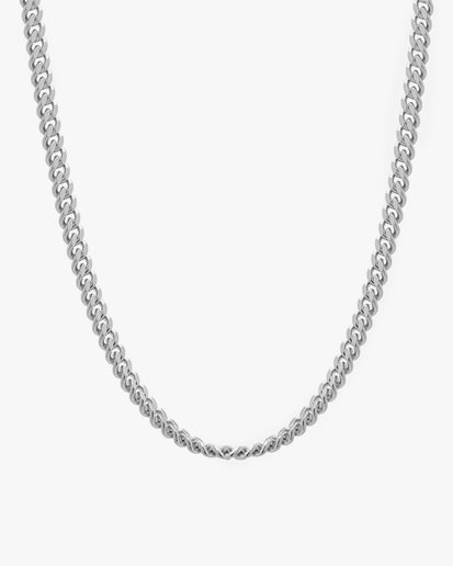 Tom Wood Curb Chain Necklace L Silver